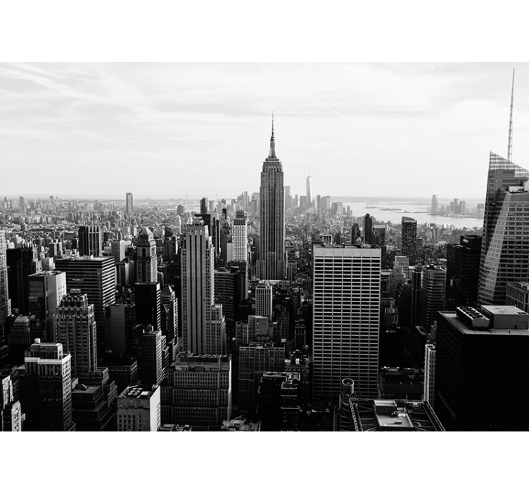 Tapisserie new york vue sur l'empire state building - TenStickers