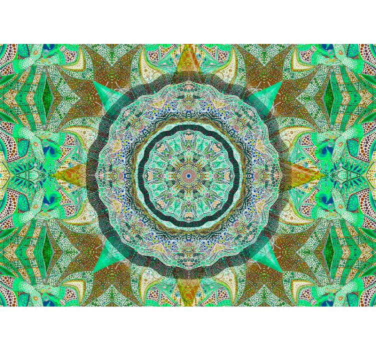 Tapisserie mandala arrangement complexe de mandalas - TenStickers