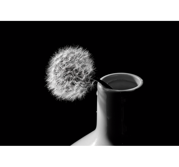 Papier peint mural pissenlit Pissenlit en pot - TenStickers