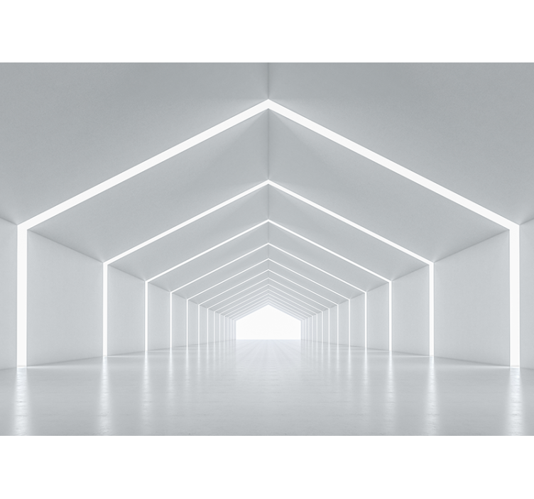 Papier peint 3D Mélodies lumineuses avec miroirs - TenStickers