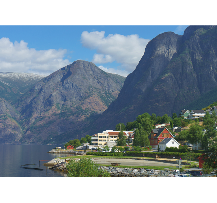 Papier peint nature Paysage norvégien de rêve - TenStickers