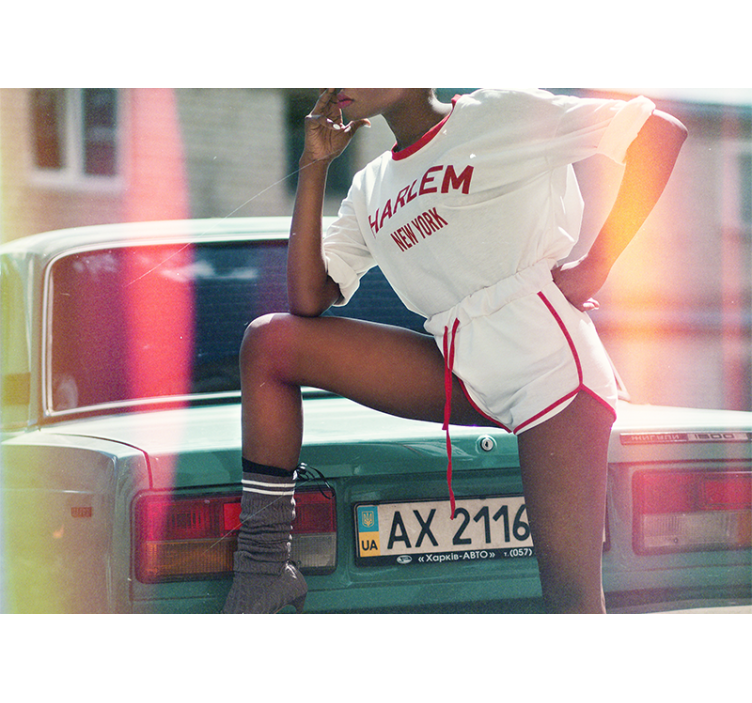 Tapisserie personnalisé pose de style harlem - TenStickers