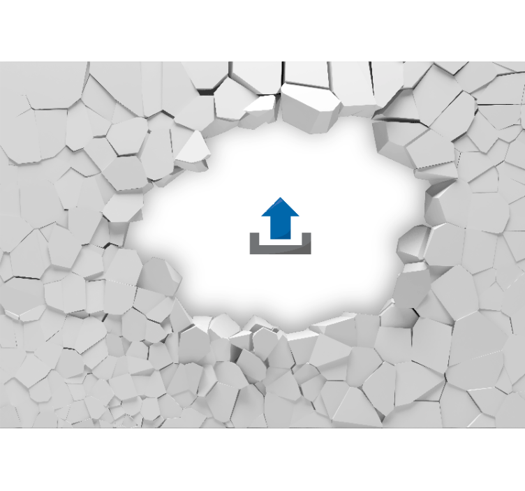 Papier peint 3D Briques 3d mur cassé - TenStickers