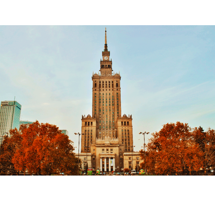 Tapisserie ville palais de la culture - TenStickers