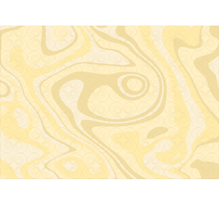 Tapisserie murale abstraite motifs de formes courbes - TenStickers