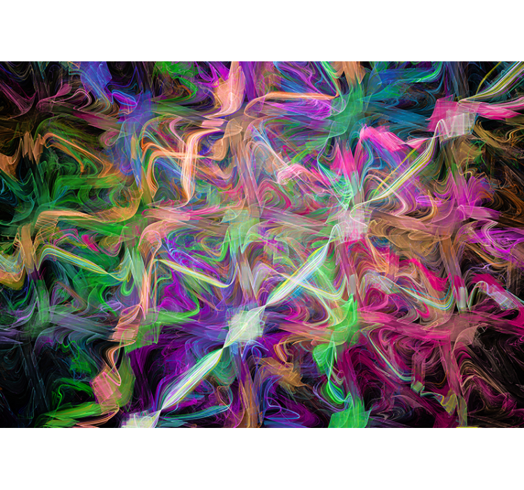 Tapisserie murale abstraite tourbillon vibrant - TenStickers