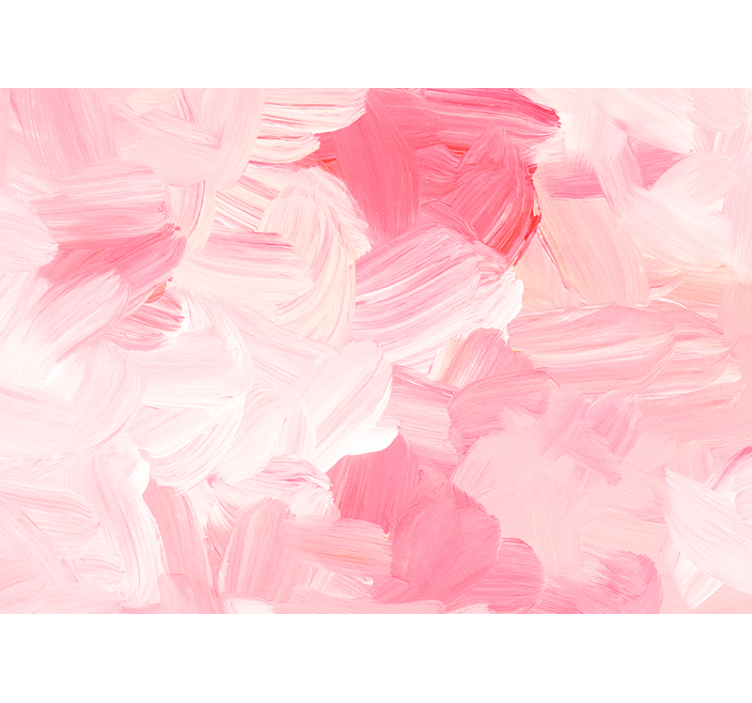 Papier peint intissé chambre adulte Rose pastel abstrait et blanc - TenStickers