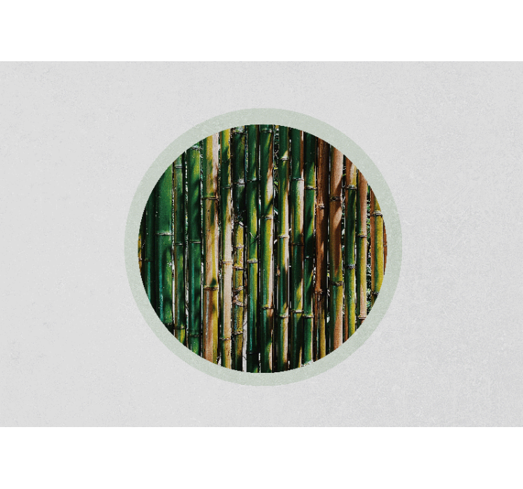 Tapisserie 3d bosquet de bambou verdoyant - TenStickers