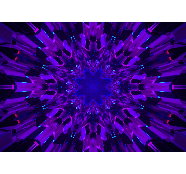 Tapisserie murale abstraite motif étoile géométrique - TenStickers