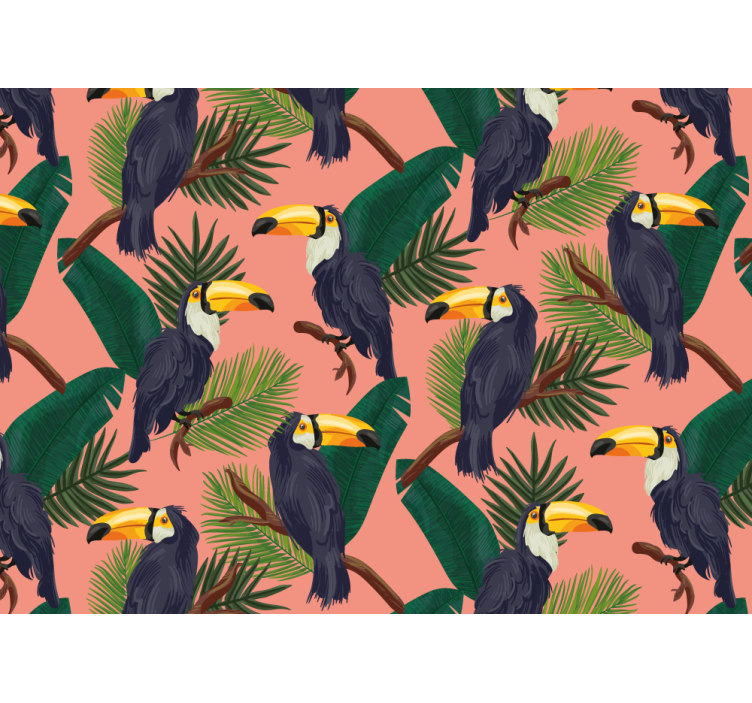 Tapisserie autres animaux design de toucans tropicaux - TenStickers