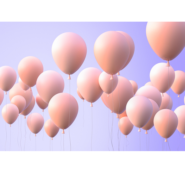 Tapisserie murale amour moments joyeux de ballons - TenStickers