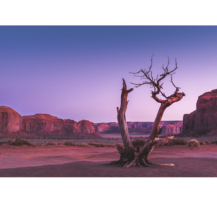 Tapisserie murale paysage structure en pierre désertique - TenStickers