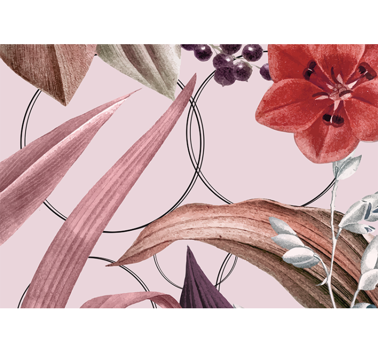 Tapisserie fleur motifs floraux - TenStickers