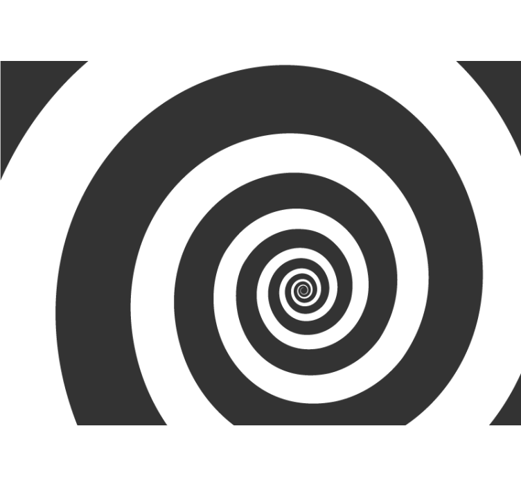 Tapisserie murale abstraite design illusion spirale - TenStickers