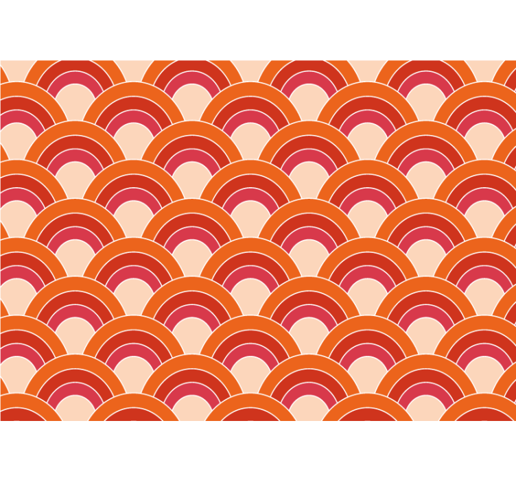 Tapisserie textures et motifs motif circulaire superposé - TenStickers