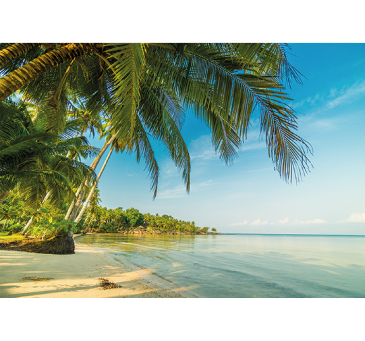 Tapisserie nature scène de plage paisible - TenStickers