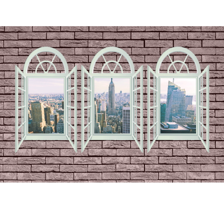 Tapisserie new york vue sur la skyline - TenStickers