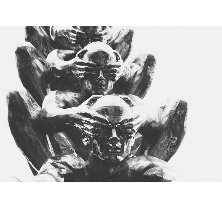 Tapisserie murale art figures humaines abstraites - TenStickers