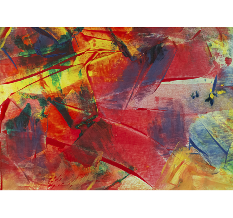 Tapisserie murale abstraite fusion de couleurs dynamiques - TenStickers