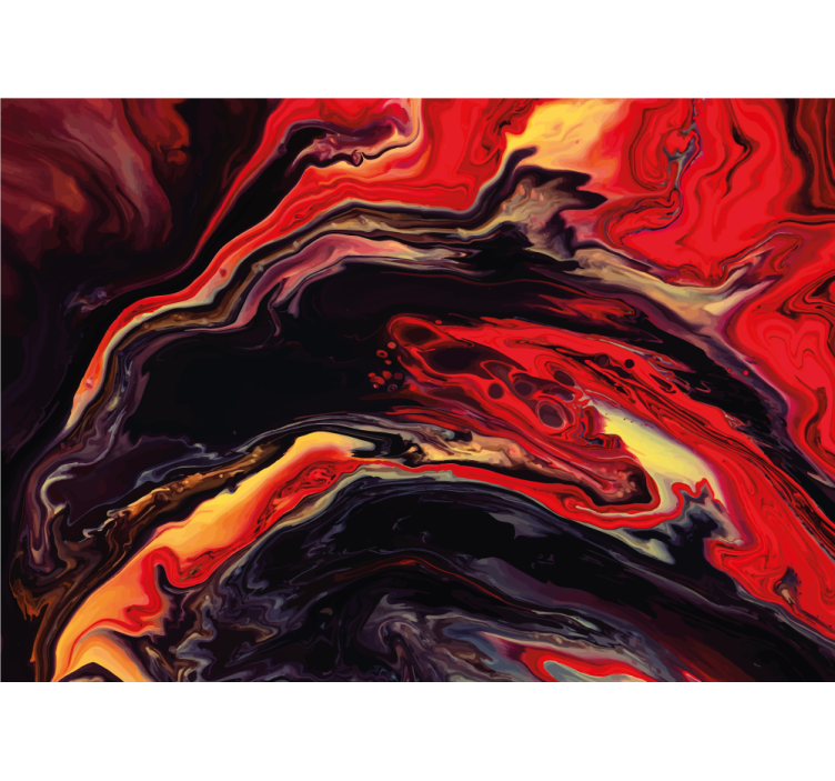 Tapisserie murale abstraite motifs tourbillonnants - TenStickers