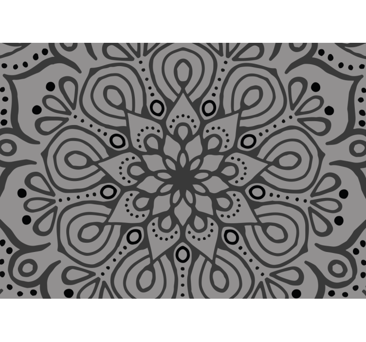 Tapisserie mandala élément mandala complexe - TenStickers