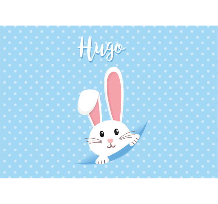 Tapisserie murale animaux personnage lapin joyeux - TenStickers