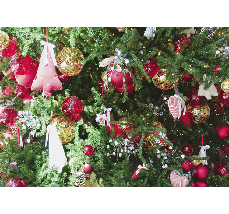 Tapisserie noel ornements de fête - TenStickers