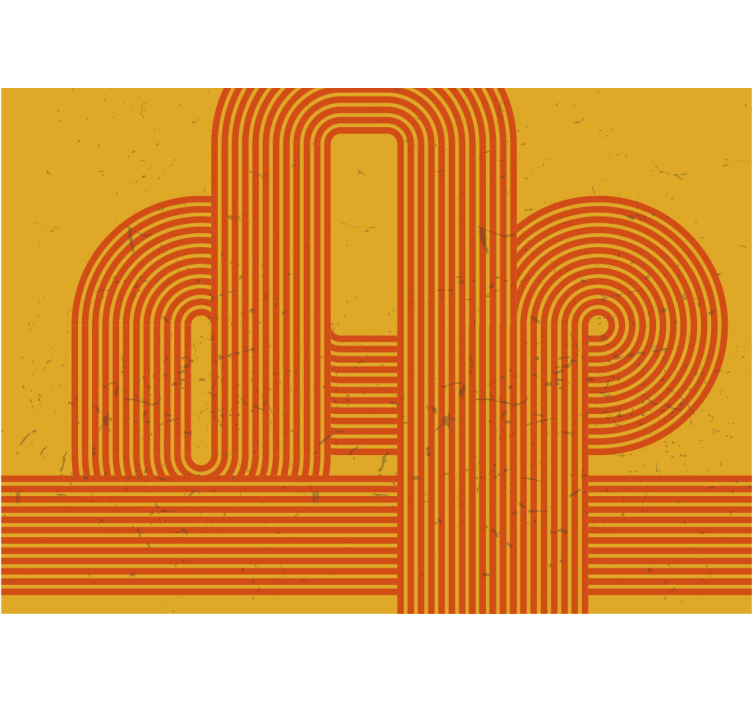 Papier peint design Rayé style années 70 - TenStickers