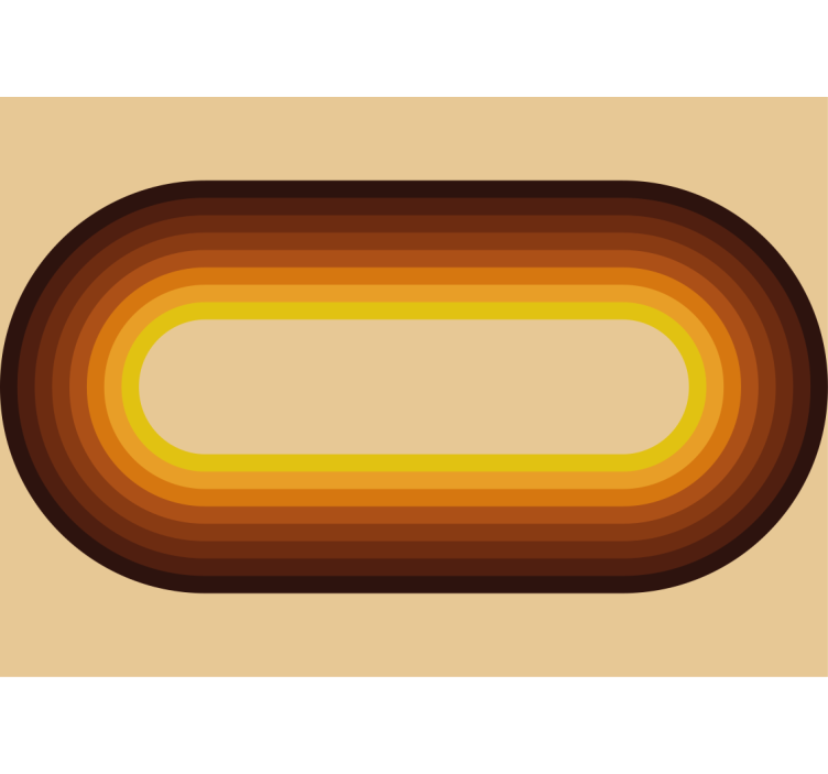 Tapisserie textures et motifs motif circulaire rétro - TenStickers