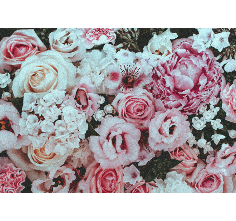 Tapisserie fleur arrangement floral enchanté - TenStickers