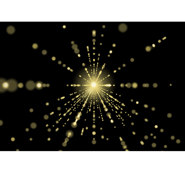 Tapisserie murale abstraite Éclat de lumière radieuse - TenStickers