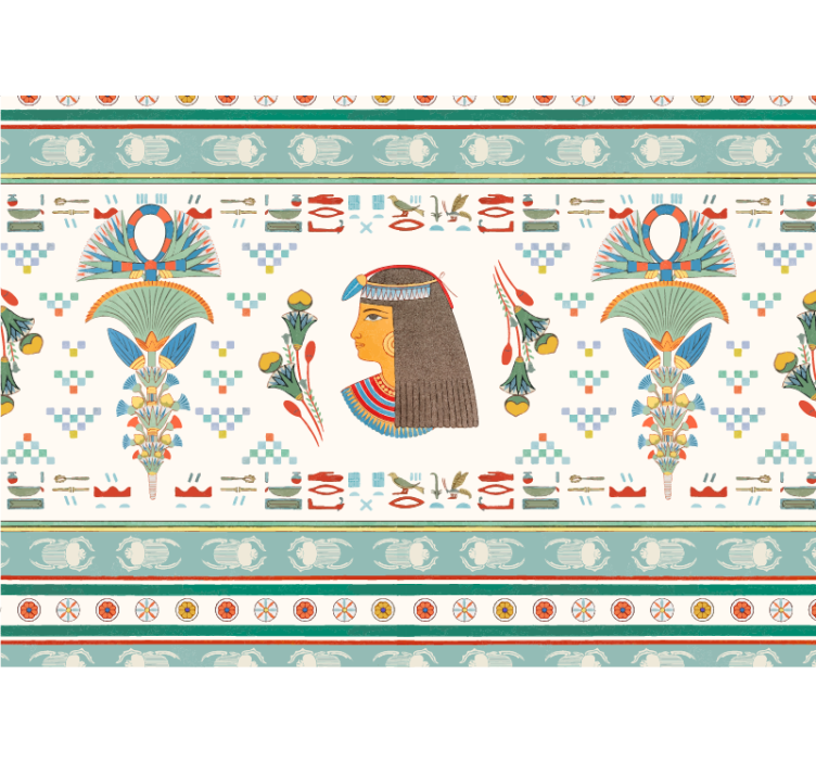 Tapisserie murale art profil de femme égyptienne - TenStickers