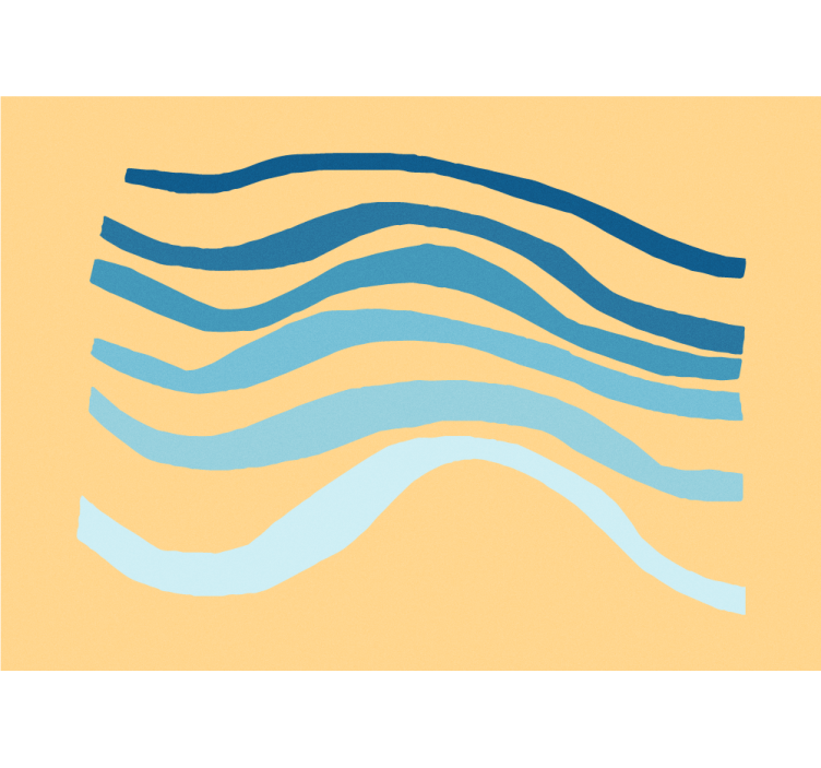 Tapisserie murale abstraite texture lignes ondulées - TenStickers