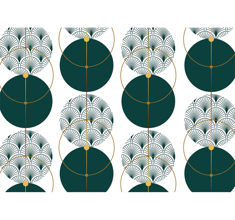 Papier peint design Art géo de style glamour - TenStickers