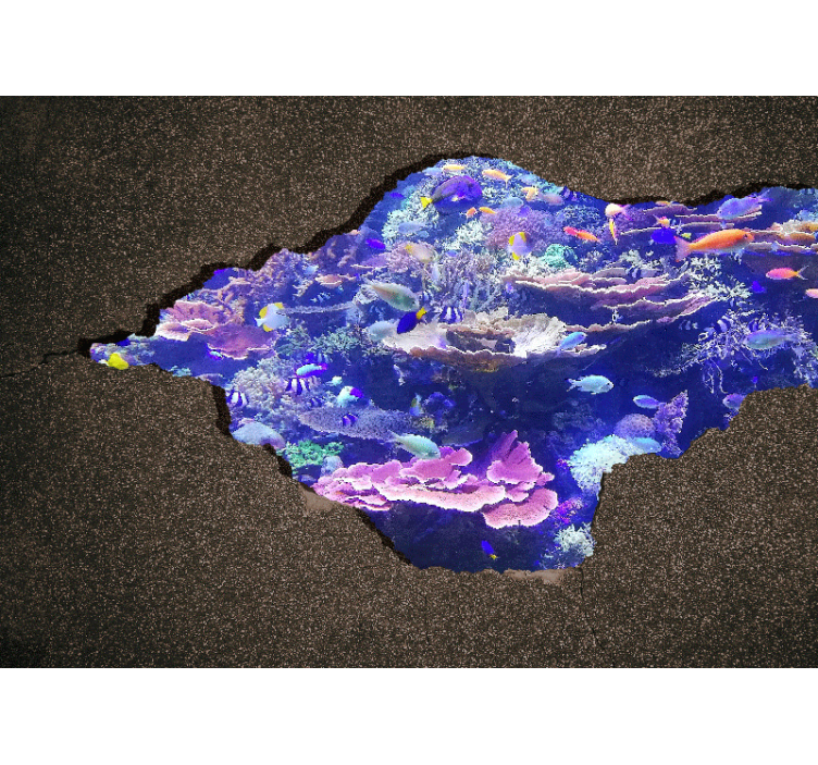 Papier peint mural d'animaux Aquarium mural 3d - TenStickers