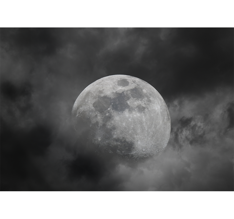 Papier peint paysage Conception de l'espace planète grise - TenStickers