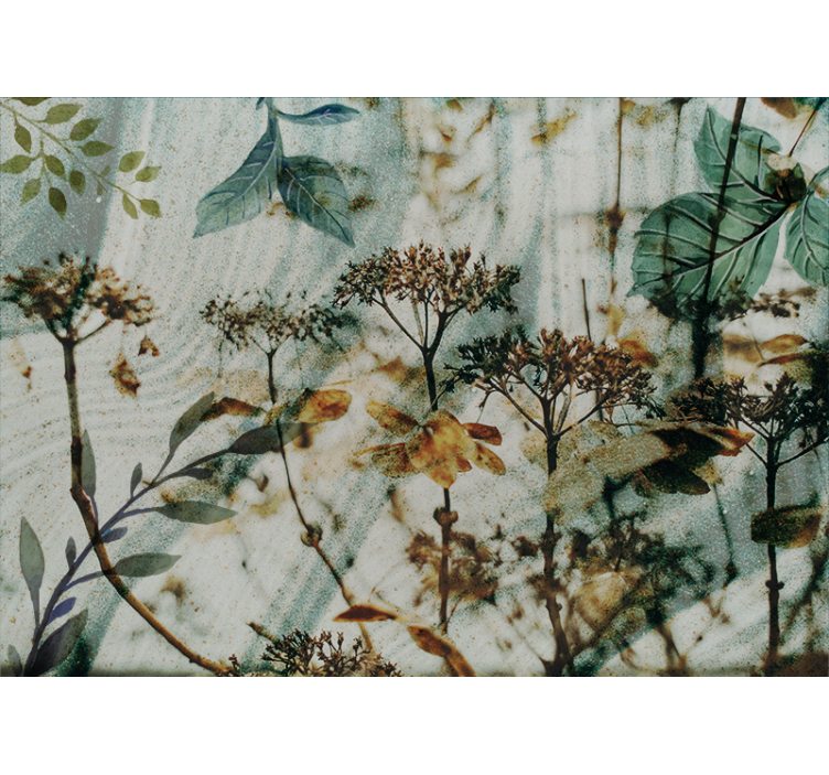 Tapisserie fleur arrangement de feuilles florales - TenStickers