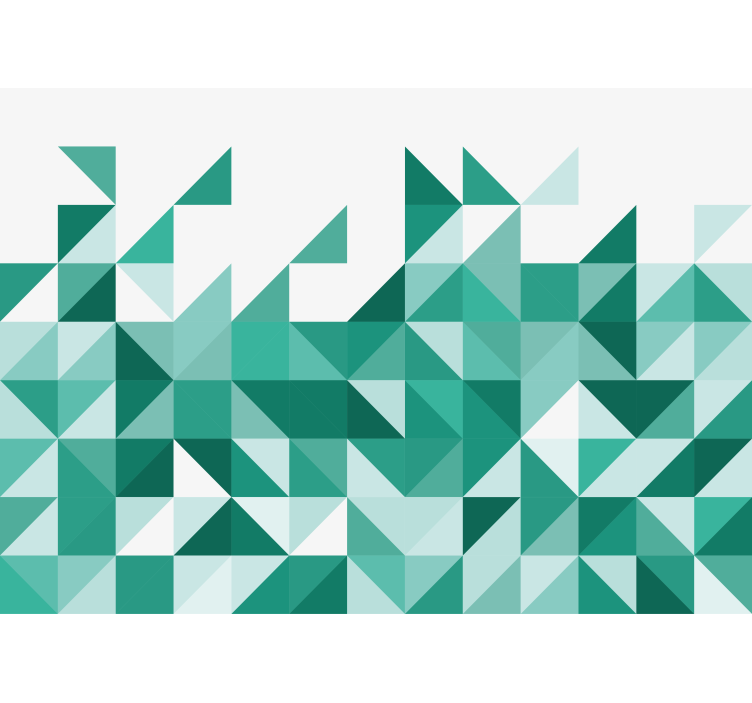 Tapisserie murale abstraite motif triangles géométriques - TenStickers