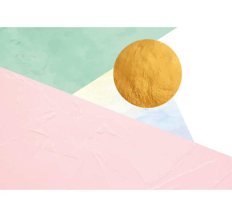 Tapisserie murale abstraite formes géométriques élégantes - TenStickers