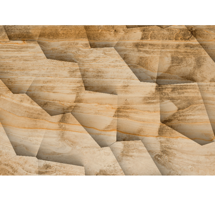 Papier peint 3D Imitation de panneaux muraux en bois - TenStickers