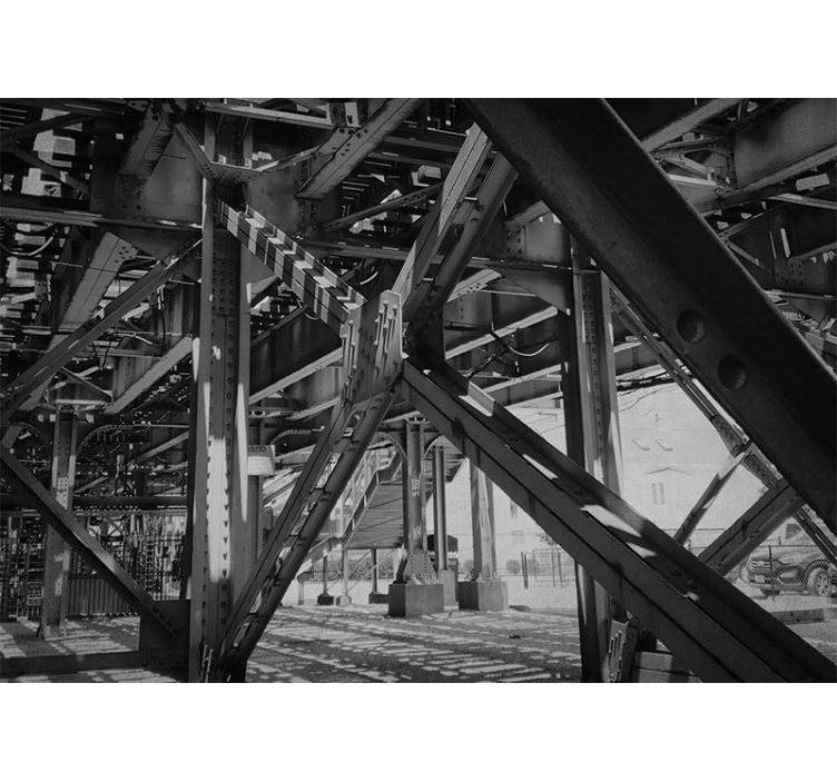 Tapisserie ville design structurel urbain - TenStickers