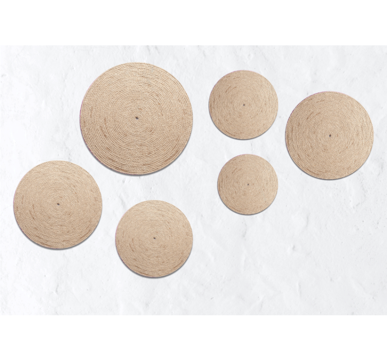 Papier peint motif Imitation de texture "bohème" - TenStickers