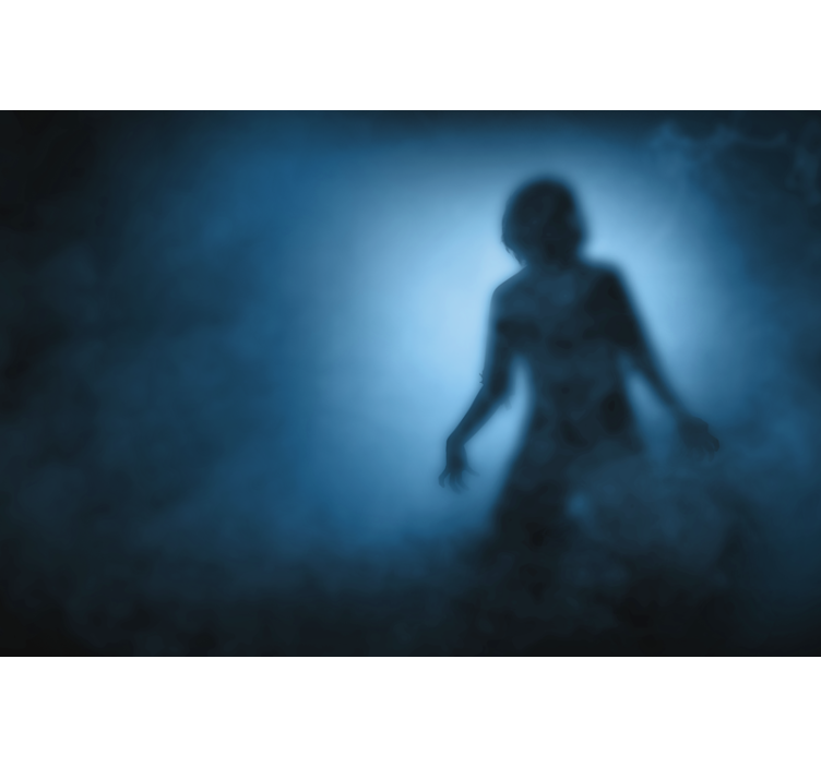 Papier peint silhouette de zombie - TenStickers