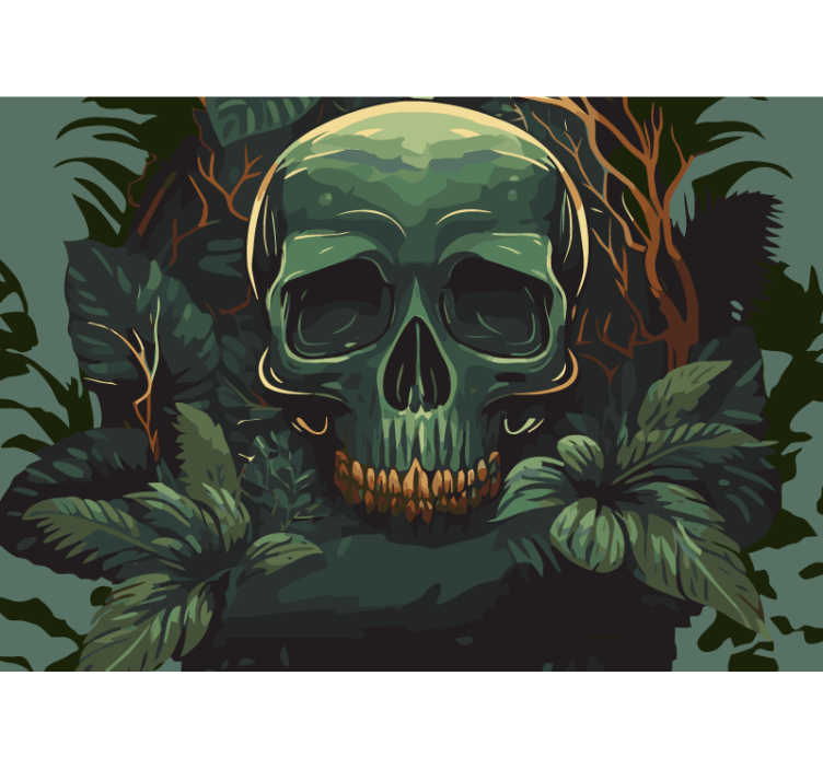 Mort tête de mort papier peint - TenStickers