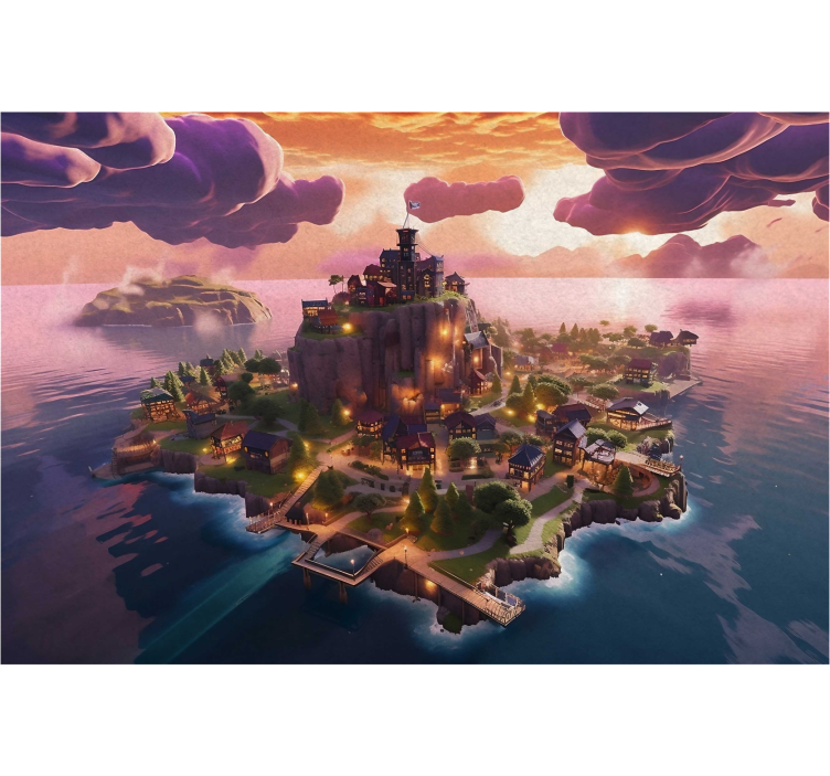 Tapisserie murale chambre ado monde fantastique - TenStickers