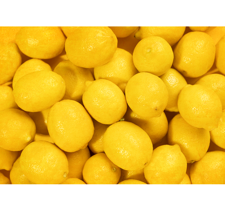 Tapisserie murale cuisine citrons - TenStickers