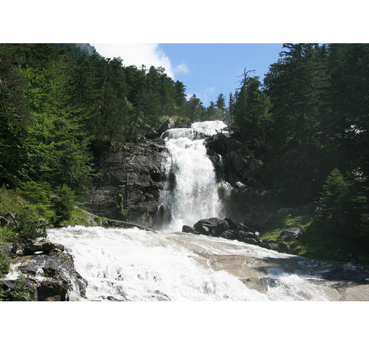 Peinture murale belle cascade - TenStickers