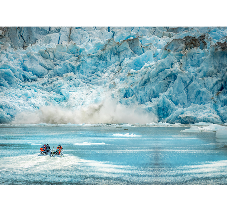 Tapisserie nature panorama de glace glaciaire - TenStickers