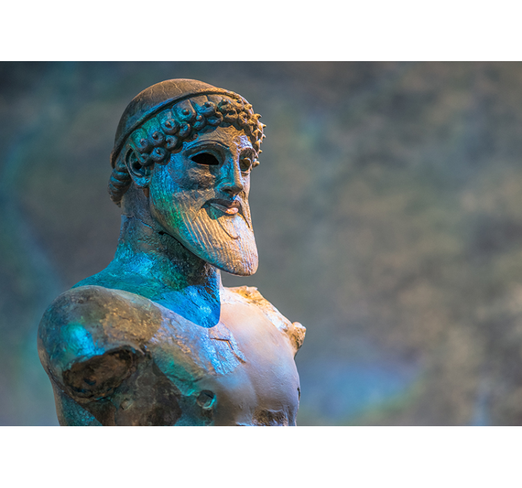 Tapisserie murale art classique sculpture de buste antique - TenStickers