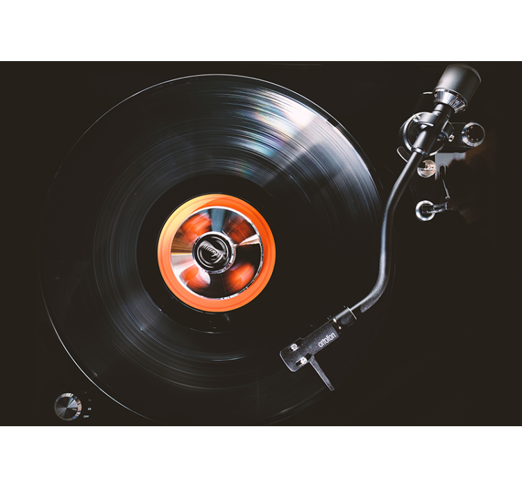 Tapisserie musique platine vinyle - TenStickers